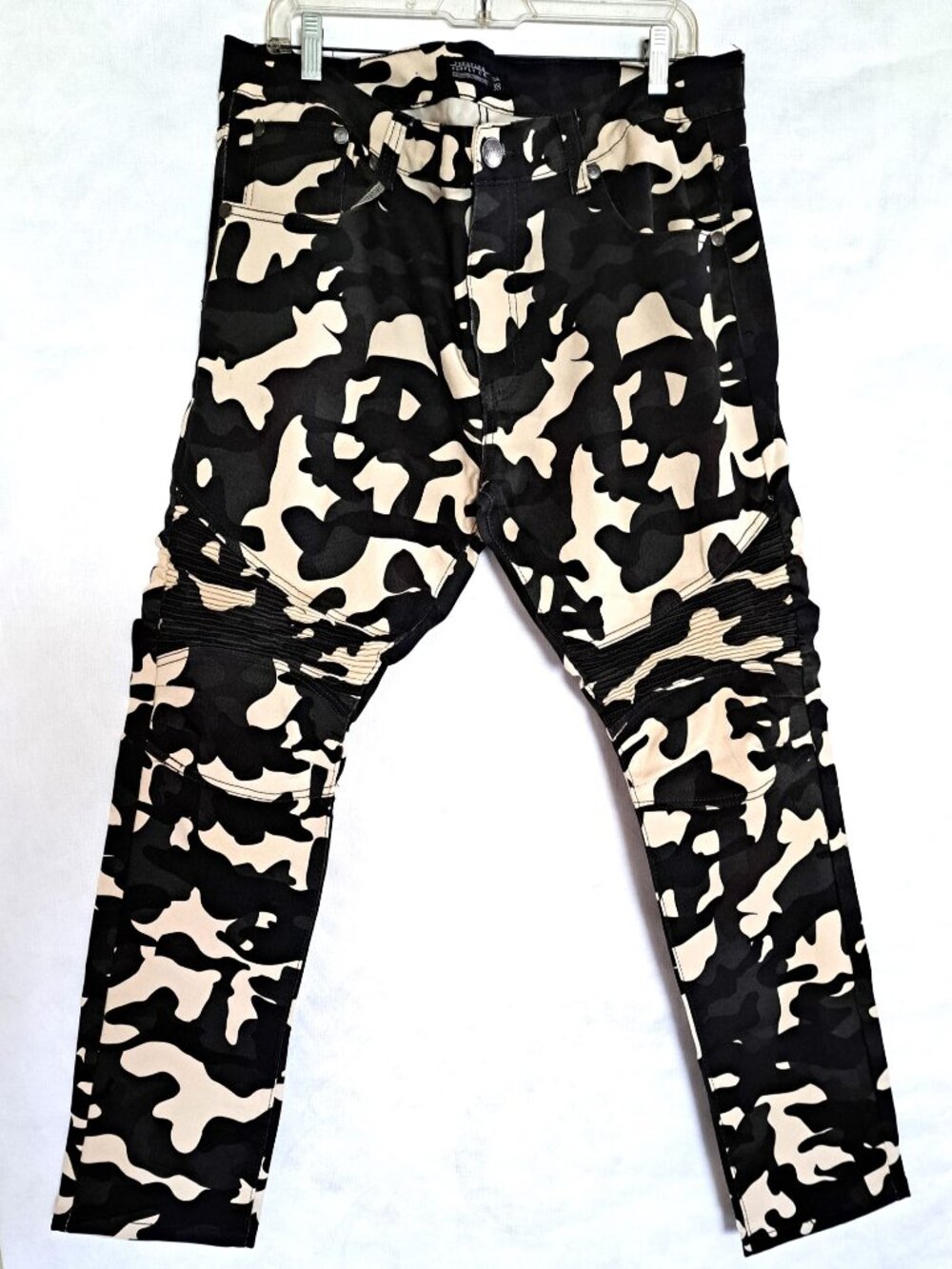 Men's Trestles Supply Co Camo Stretch Denim Pants Size 38 Skinny Y2K NWOT